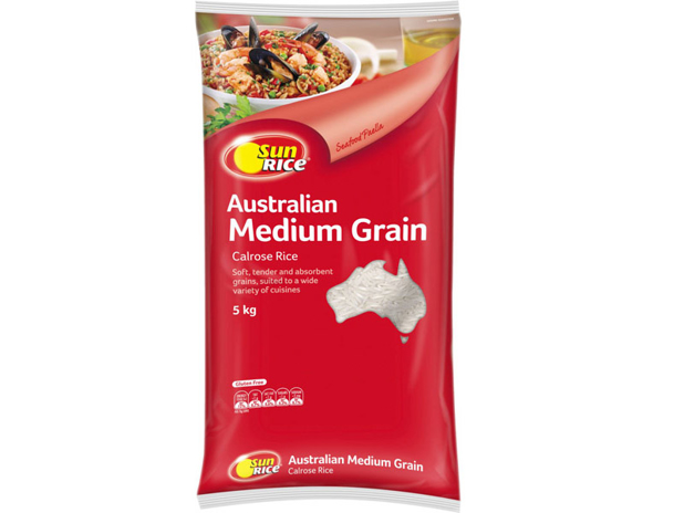 SunRice Australian Medium Grain Calrose Rice 5 Kilogram
