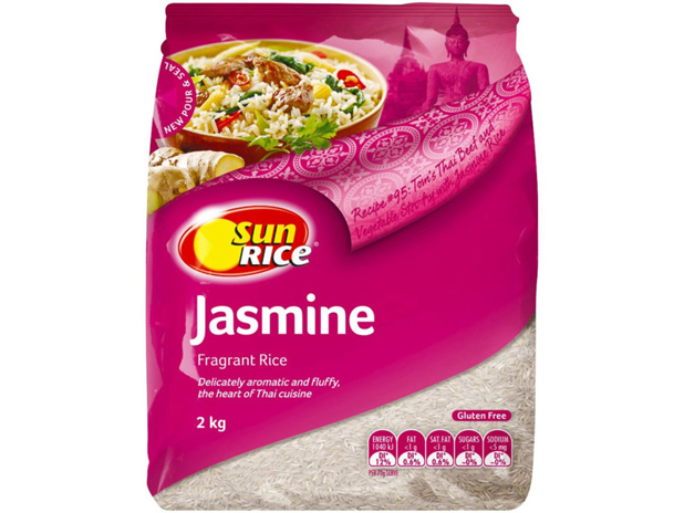 SunRice Jasmine Fragrant Rice 2 Kilogram