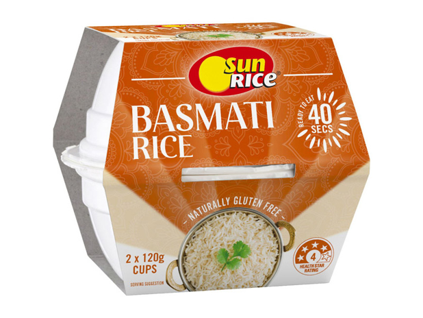 SunRice Basmati Rice Cups 240g