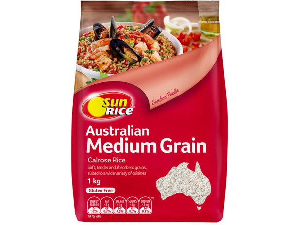 SunRice Australian Medium Grain Calrose Rice 1 Kilogram