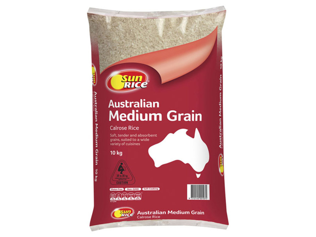 SunRice White Calrose Medium Grain Rice 10 Kilogram