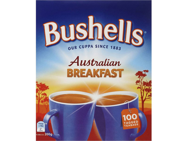 Bushells Australian Breakfast Black Tea Bags 100 Pack