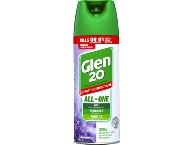 Glen 20 Spray Disinfectant All-In-One Lavender 300g