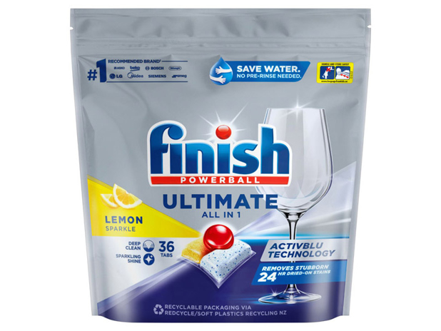 Finish Ultimate All in 1 Dishwashing Tablets Lemon Sparkle 36 Pack