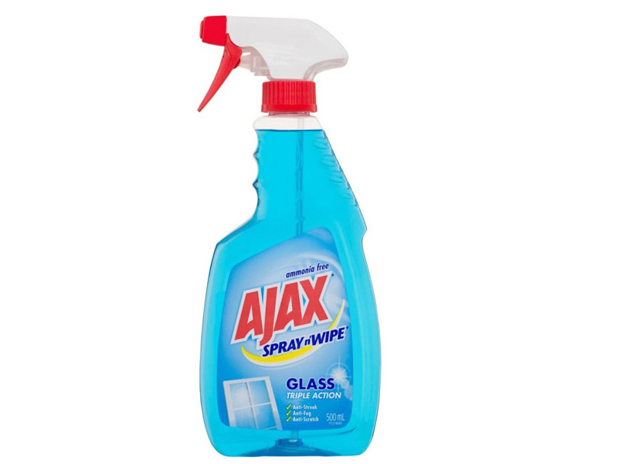 Ajax Spray n' Wipe Glass Cleaner Trigger Ammonia Free Surface Spray Triple Action Made in Australia 