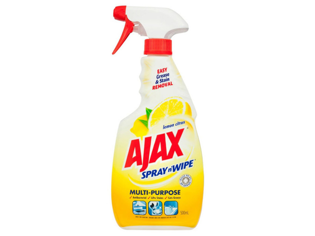 Ajax Spray n' Wipe Multi-Purpose Antibacterial Disinfectant Cleaner Trigger Surface Spray Lemon Citr