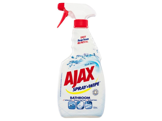 Ajax Spray n' Wipe Bathroom Antibacterial Disinfectant Cleaner Soap Scum Remover Trigger Surface Spr