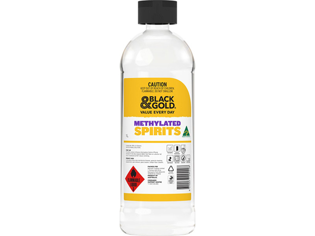 Black & Gold Methylated Spirit's 1 Litre