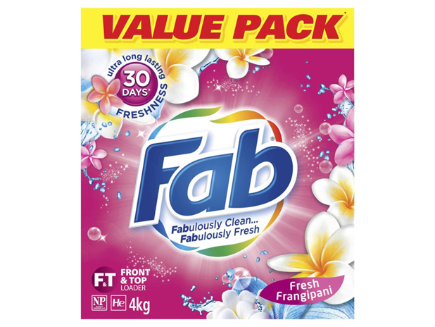 Fab Fresh Frangipani Laundry Detergent Powder 4 Kilogram