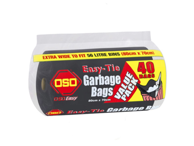 Oso Garbage Bag Twin Tie 40 Pack