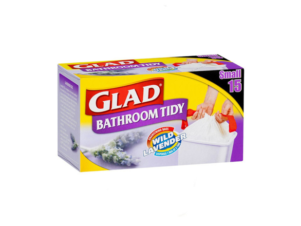 Glad Bathroom Bags Drawstring 15 Pack