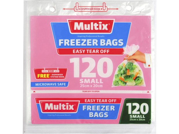 Multix Small Freezer Bags 120 Pack