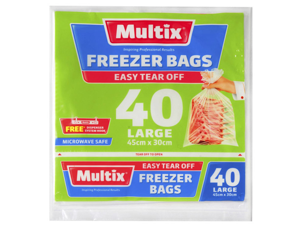 Multix Freezer Bags Large 40 Pack