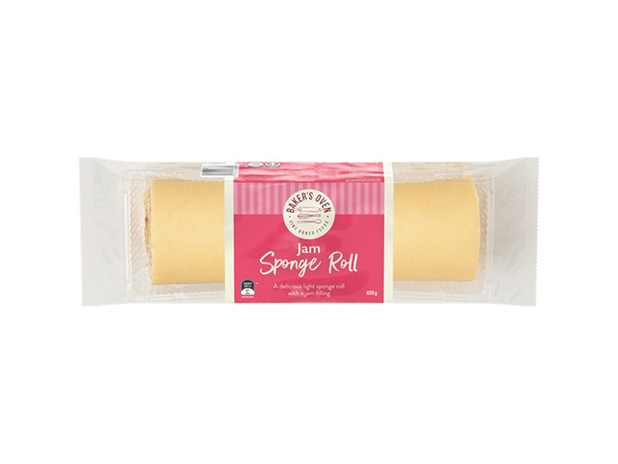 Baker's Oven Sponge Roll - Jam 400g