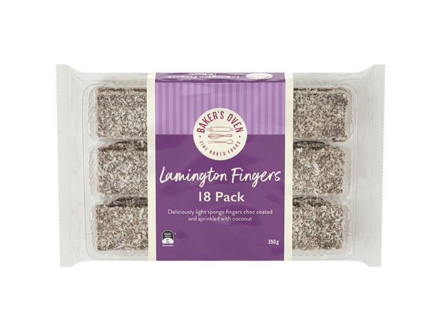 Baker's Oven Lamington Fingers 18 Pack