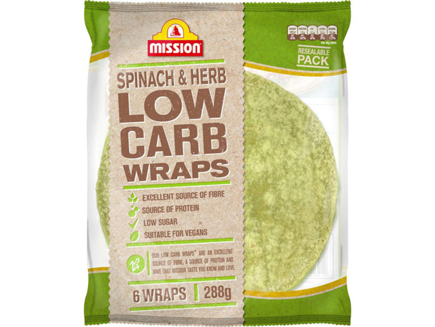 Mission Spinach and Herb Low Carb Wraps