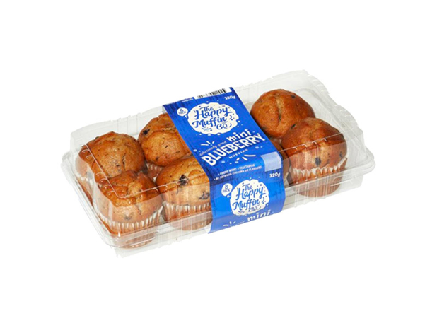 The Happy Muffin Co Mini Blueberry 8 Pack