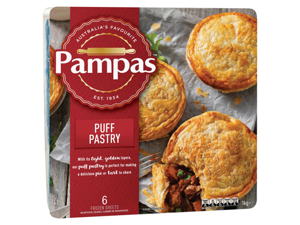 Pampas Puff Pastry 6 Sheets 1 Kilogram