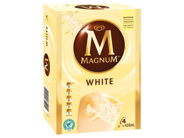 Magnum Ice Cream White 4 Pack