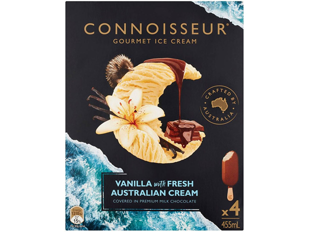 Connoisseur Vanilla Ice Cream 4 Pack