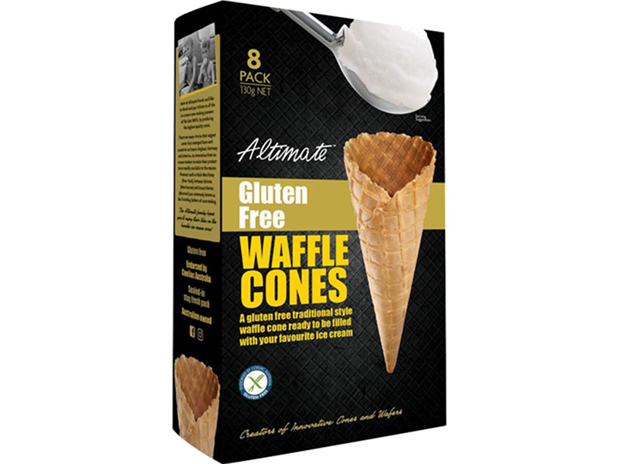 Altimate Gluten Free Waffle Ice Cream Cones 8 Pack