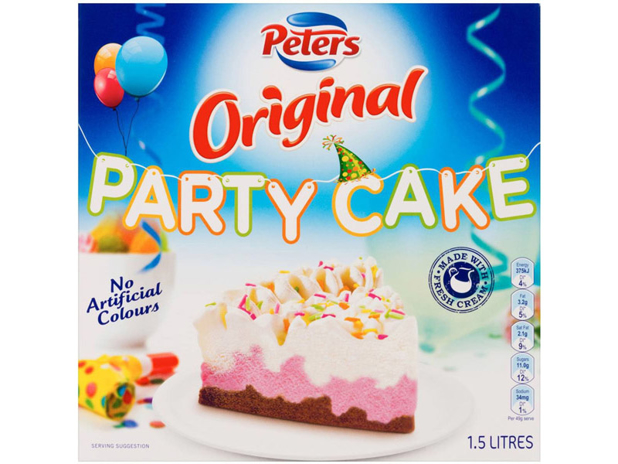 Peters Original Ice Cream Party Cake 1.5 Litre