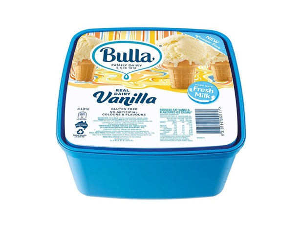 Bulla Ice Cream Vanilla 4 Litre