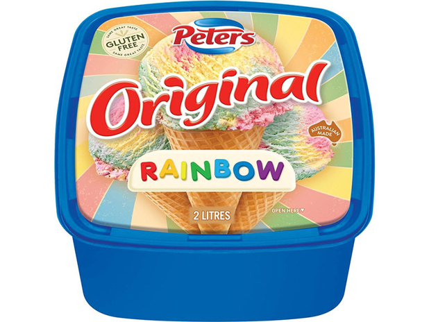 Peters Original Rainbow Ice Cream 2 Litre