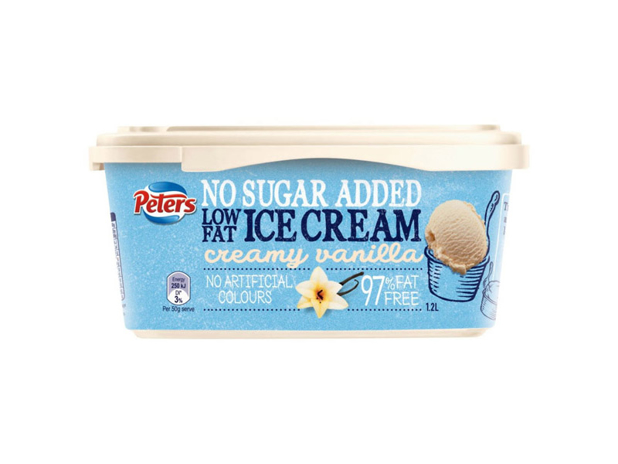 Peters Ice Cream No Added Sugar Creamy Vanilla 1.2 Litre