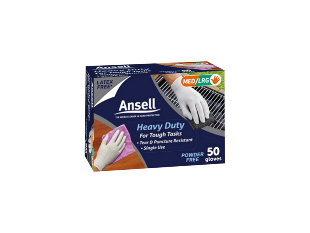 Ansell Glove Disposable Heavy Duty 50 Pack