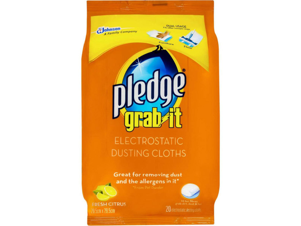 Pledge Grab-it Dusting Cloths Citrus 20 Pack