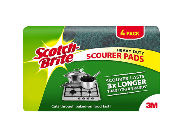 Scotch-brite Heavy Duty Scourer 3x Longer 4 Pack