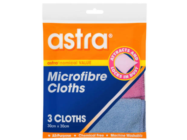 Astra Cloths Microfibre 3 Pack