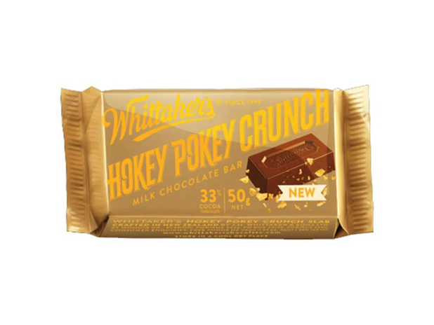 Whittaker's Hokey Pokey Crunch Slab Milk Chocolate 50g
