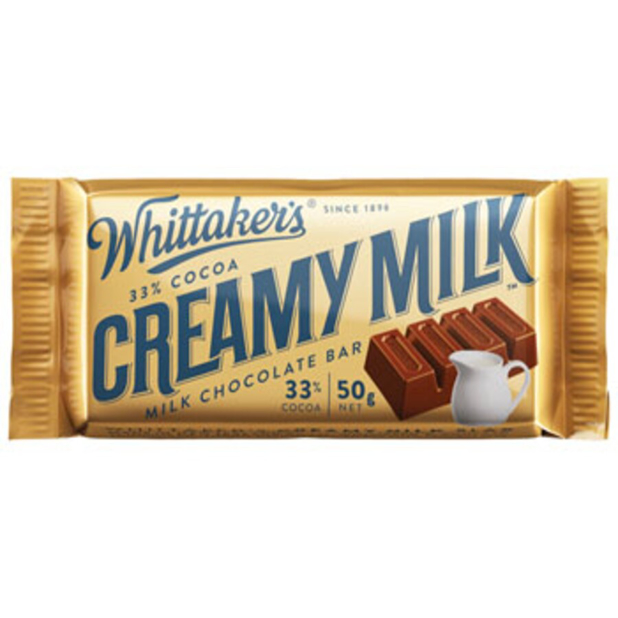 Whittakers Creamy Milk Slab 50g