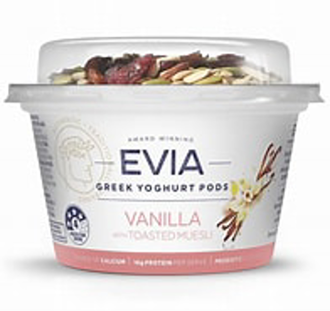 Evia Vanilla Greek Yoghurt Pod 170g