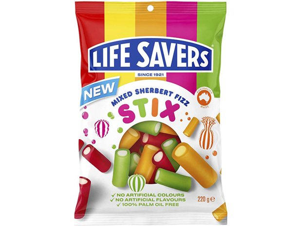 Life Savers Sherbet Fizz Sticks Mix 220g