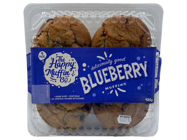 Happy Muffin Muffin Blueberry 4pk 420g