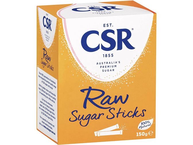CSR Raw Sugar Sticks 50s