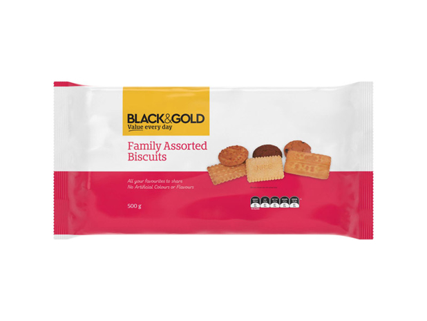 Black & Gold Biscuits Family Assorted 500g