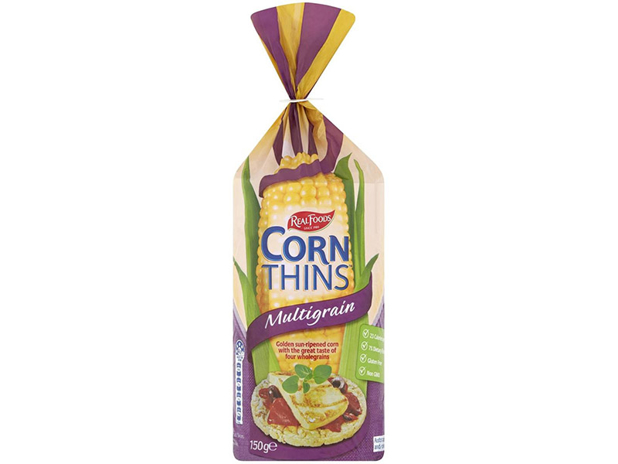 Real Foods Corn Thins Multigrain 150g