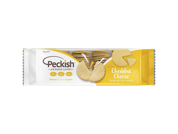 Peckish Rice Crackers Cheddar Cheese 100g