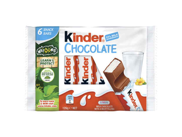 Kinder Chocolate 6 Snack Bar Pack 6 Pack