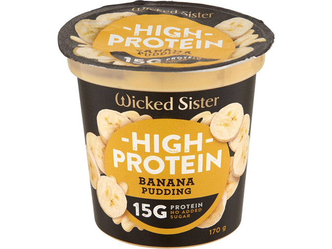 Wicked Sister Pudding High Protein Banana 170g