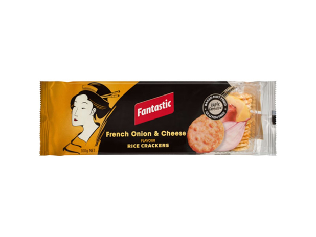 Fantastic Rice Crackers French Onion and Cheese 100g