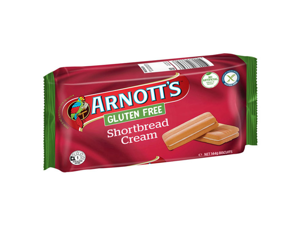 Arnott's Gluten Free Shortbread Cream 144g