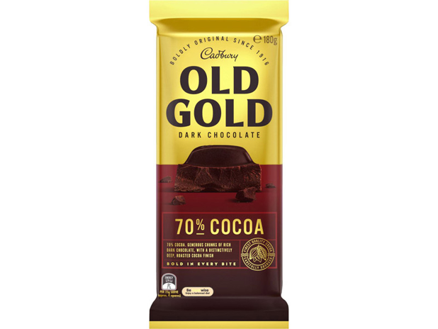 Cadbury Old Gold Dark Chocolate 70% Cocoa 180g