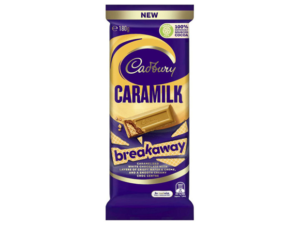 Cadbury Caramilk Breakaway Chocolate Block 180g