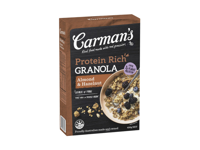 Carman's Protein Rich Almond & Hazelnut Granola 450g