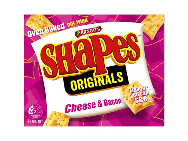 Arnott's Shapes Cheese & Bacon 180g